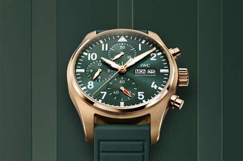 iwc green chronograph.